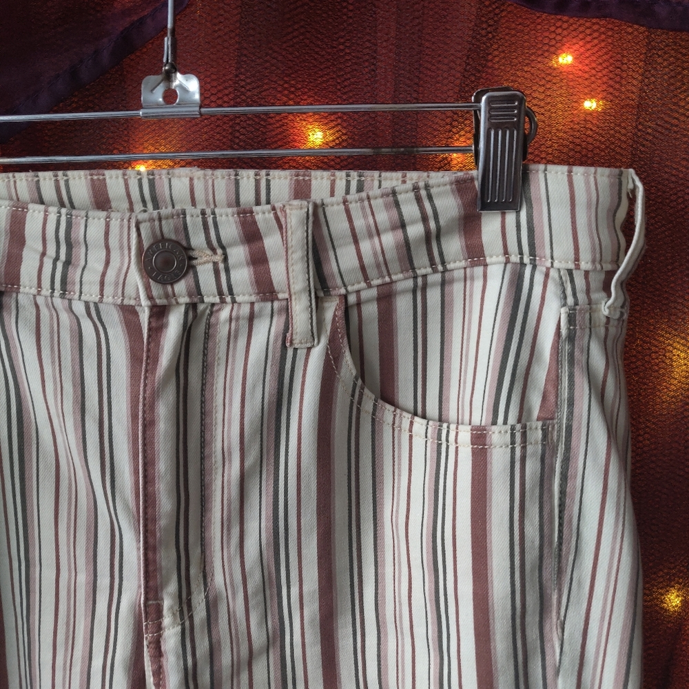 Striped Skinny Jeans